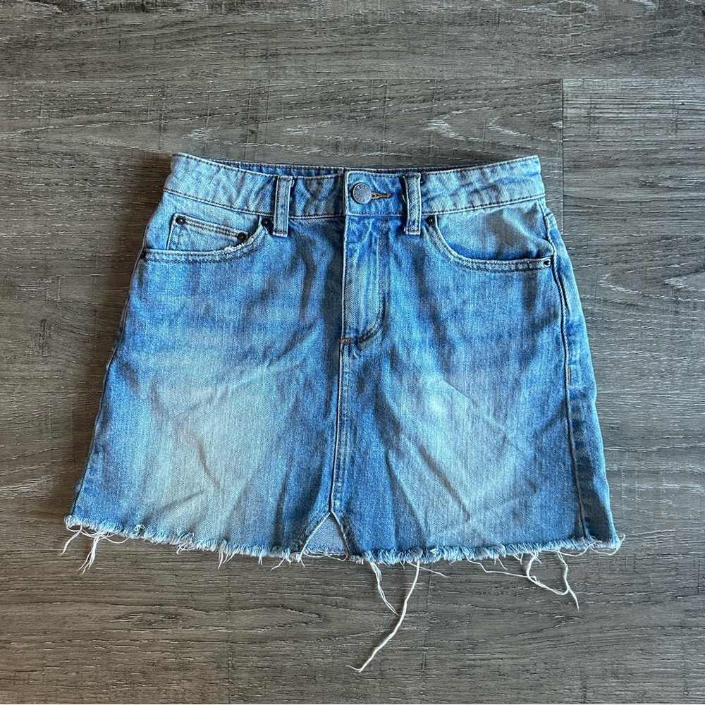 Jean Skirt light wash denim mini skirt from BDG size XS